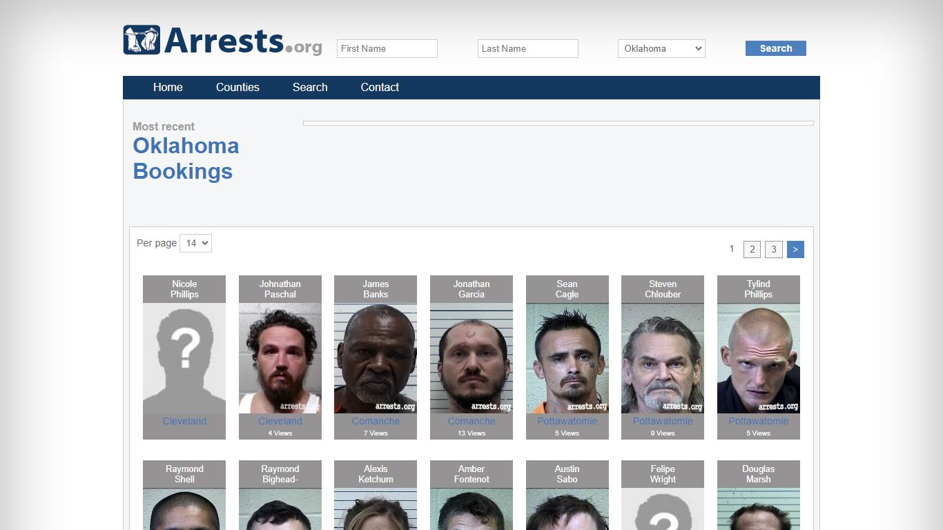 Oklahoma Arrests and Inmate Search